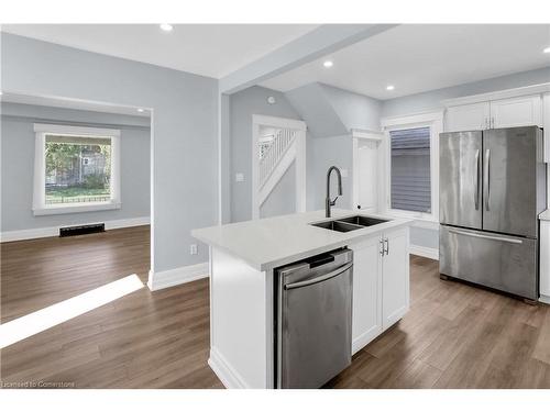 2 Berryman Avenue, St. Catharines, ON - Indoor Photo Showing Kitchen With Stainless Steel Kitchen With Double Sink With Upgraded Kitchen