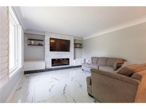 317 Glenholme Avenue, Hamilton, ON - Indoor Photo Showing Living Room With Fireplace