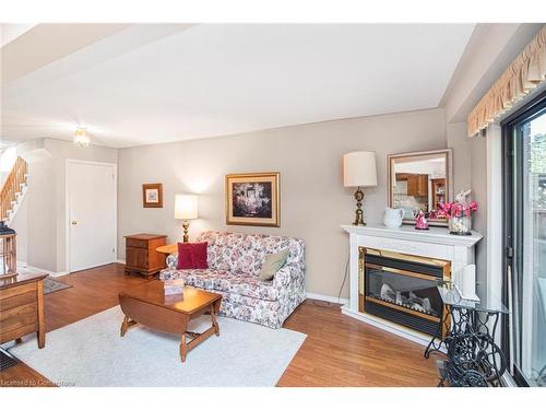 10-54 Argyle Street S, Caledonia, ON - Indoor Photo Showing Living Room With Fireplace