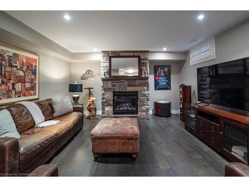 67 Alma Street, Dundas, ON - Indoor Photo Showing Living Room With Fireplace