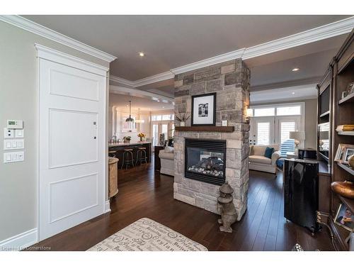 67 Alma Street, Dundas, ON - Indoor Photo Showing Living Room With Fireplace