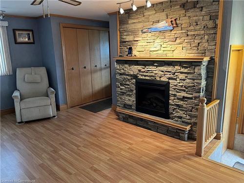 371 Brooklin Road, Haldimand, ON - Indoor Photo Showing Living Room With Fireplace