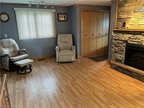 371 Brooklin Road, Haldimand, ON - Indoor Photo Showing Living Room With Fireplace