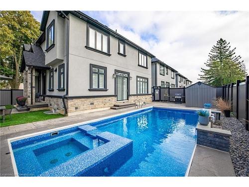 4 Lockman Drive, Ancaster, ON - Outdoor With In Ground Pool With Deck Patio Veranda