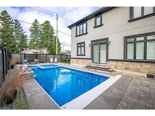 4 Lockman Drive, Ancaster, ON - Outdoor With In Ground Pool