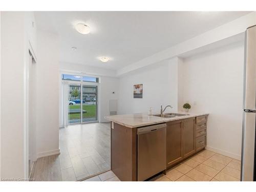 113-101 Shoreview Place, Stoney Creek, ON - Indoor Photo Showing Kitchen With Double Sink