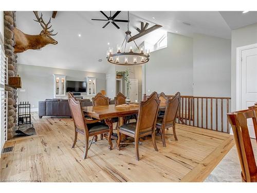 365 Mud Street E, Stoney Creek, ON - Indoor Photo Showing Dining Room With Fireplace