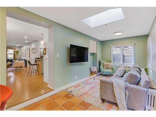 74 Hyde Park Avenue, Hamilton, ON - Indoor Photo Showing Living Room With Fireplace