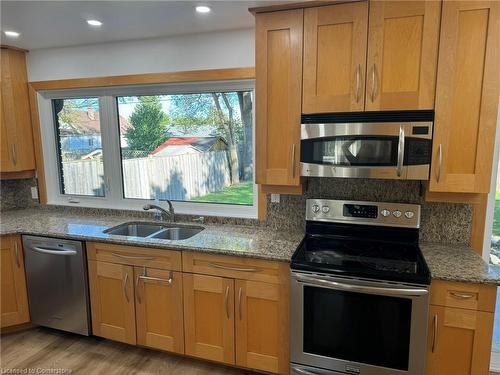 239 West 19Th Street, Hamilton, ON - Indoor Photo Showing Kitchen With Double Sink