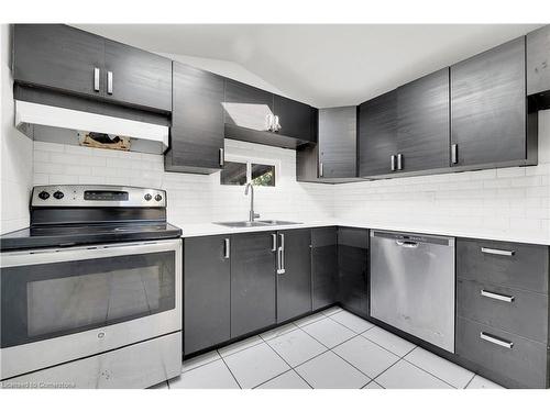 103 Emerald Street N, Hamilton, ON - Indoor Photo Showing Kitchen With Double Sink