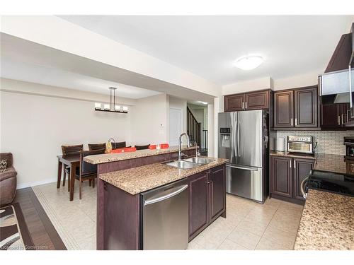 71 Waterbridge Street, Stoney Creek, ON - Indoor Photo Showing Kitchen With Double Sink