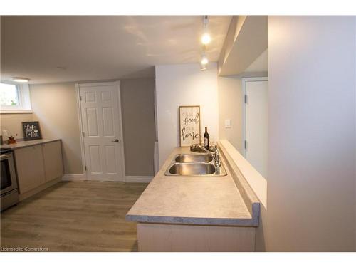 Bsmt Unit-2187 Mount Royal Avenue, Burlington, ON - Indoor Photo Showing Kitchen With Double Sink