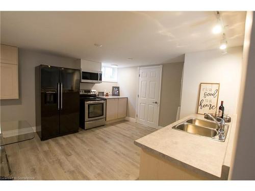 Bsmt Unit-2187 Mount Royal Avenue, Burlington, ON - Indoor Photo Showing Kitchen With Double Sink