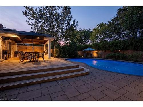 493 Wicklow Road, Burlington, ON - Outdoor With In Ground Pool With Backyard