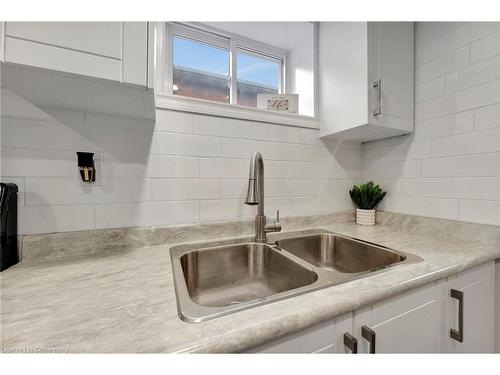 82 Warren Avenue, Hamilton, ON - Indoor Photo Showing Kitchen With Double Sink