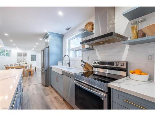 69 Highway 8, Flamborough, ON - Indoor Photo Showing Kitchen With Stainless Steel Kitchen With Upgraded Kitchen