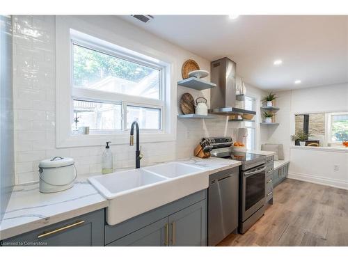 69 Highway 8, Flamborough, ON - Indoor Photo Showing Kitchen With Double Sink