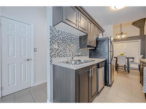 206-80 King William Street, Hamilton, ON - Indoor Photo Showing Kitchen With Double Sink