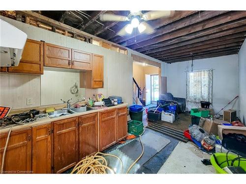 32-34 Clinton Street, Hamilton, ON - Indoor Photo Showing Kitchen With Double Sink