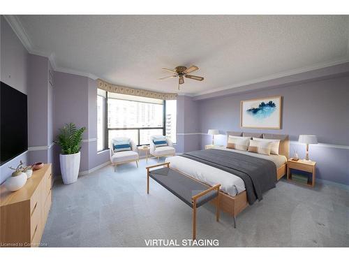 801-49 Robinson Street, Hamilton, ON - Indoor Photo Showing Bedroom