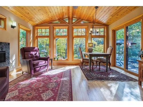 1230 Appleford Lane, Burlington, ON - Indoor Photo Showing Living Room With Fireplace