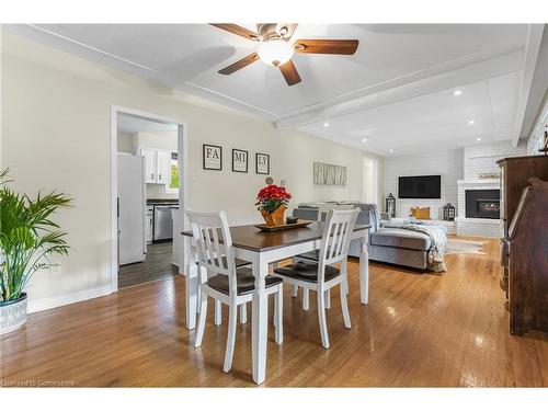 333 Golf Club Road, Hamilton, ON - Indoor Photo Showing Dining Room With Fireplace