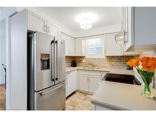 49 Morwick Drive, Ancaster, ON - Indoor Photo Showing Kitchen With Double Sink