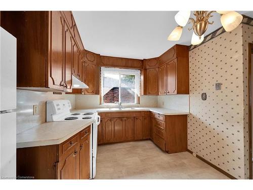 63 Fernwood Crescent, Hamilton, ON - Indoor Photo Showing Kitchen With Double Sink