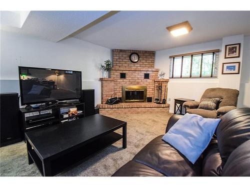 4502 Cedarbrook Lane, Beamsville, ON - Indoor Photo Showing Living Room With Fireplace