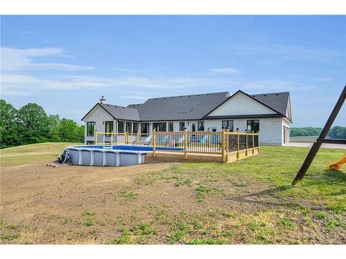 266 York Road, Caledonia, ON - Outdoor With Above Ground Pool With Backyard