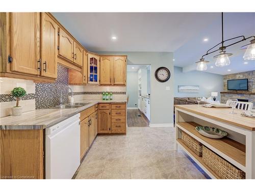 1242 Sheffield Road, Sheffield, ON - Indoor Photo Showing Kitchen With Double Sink