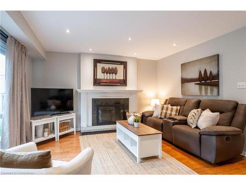 2083 Edgebank Court, Burlington, ON - Indoor Photo Showing Living Room With Fireplace