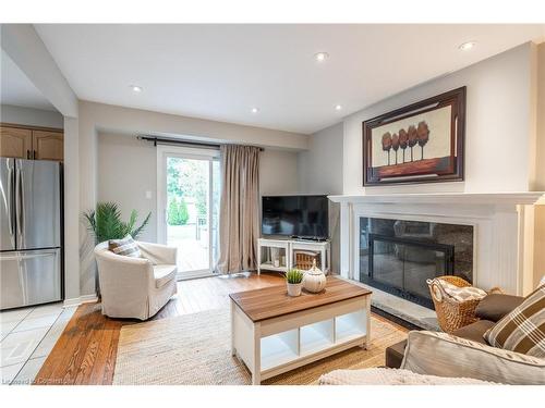 2083 Edgebank Court, Burlington, ON - Indoor Photo Showing Living Room With Fireplace