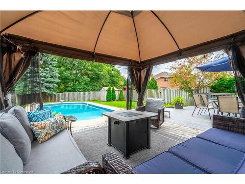 2083 Edgebank Court, Burlington, ON - Outdoor With In Ground Pool With Deck Patio Veranda With Exterior