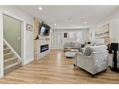 103 Norfolk Avenue, Cambridge, ON - Indoor Photo Showing Living Room With Fireplace