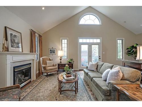 1-2141 Caroline Street, Burlington, ON - Indoor Photo Showing Living Room With Fireplace