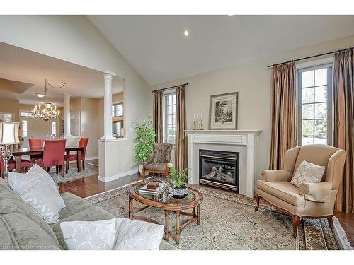 1-2141 Caroline Street, Burlington, ON - Indoor Photo Showing Living Room With Fireplace