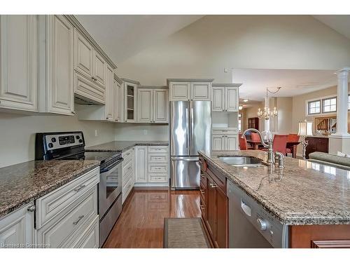 1-2141 Caroline Street, Burlington, ON - Indoor Photo Showing Kitchen With Stainless Steel Kitchen With Double Sink With Upgraded Kitchen