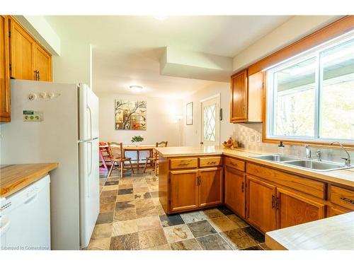 19 8Th Concession Road E, Freelton, ON - Indoor Photo Showing Kitchen With Double Sink