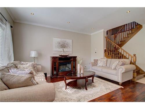 2375 Stone Glen Crescent, Oakville, ON - Indoor Photo Showing Living Room With Fireplace