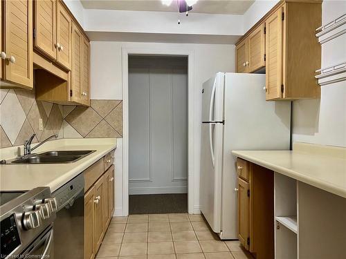 712-8 Village Green, Stoney Creek, ON - Indoor Photo Showing Kitchen With Double Sink