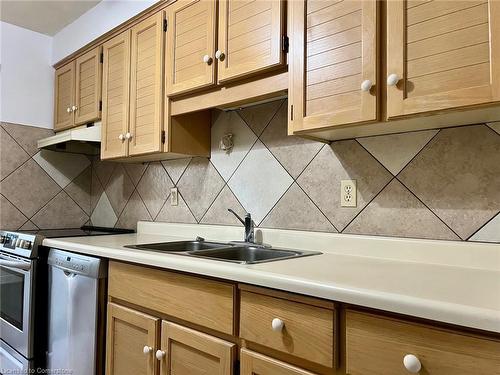 712-8 Village Green, Stoney Creek, ON - Indoor Photo Showing Kitchen With Double Sink