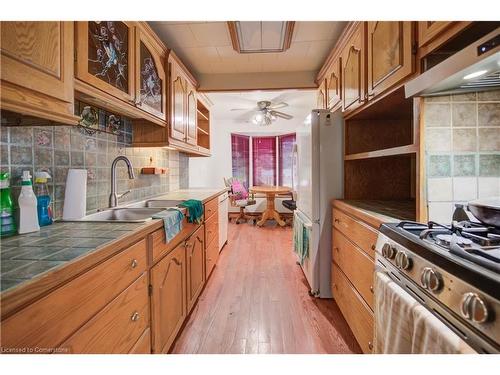 66 Spartan Avenue, Stoney Creek, ON - Indoor Photo Showing Kitchen With Double Sink