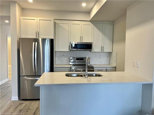 205-12 Blanshard Street, Hamilton, ON - Indoor Photo Showing Kitchen With Double Sink With Upgraded Kitchen