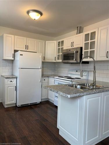 1619 Main Street E, Hamilton, ON - Indoor Photo Showing Kitchen With Double Sink