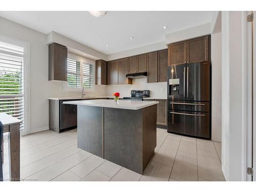 17 Larry Crescent, Caledonia, ON - Indoor Photo Showing Kitchen With Stainless Steel Kitchen With Upgraded Kitchen