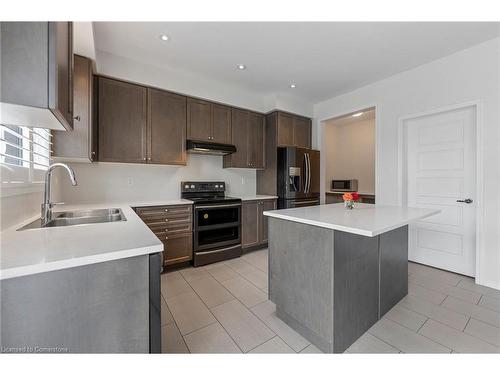 17 Larry Crescent, Caledonia, ON - Indoor Photo Showing Kitchen With Stainless Steel Kitchen With Double Sink