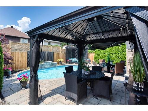 1245 Hammond Street, Burlington, ON - Outdoor With In Ground Pool With Deck Patio Veranda