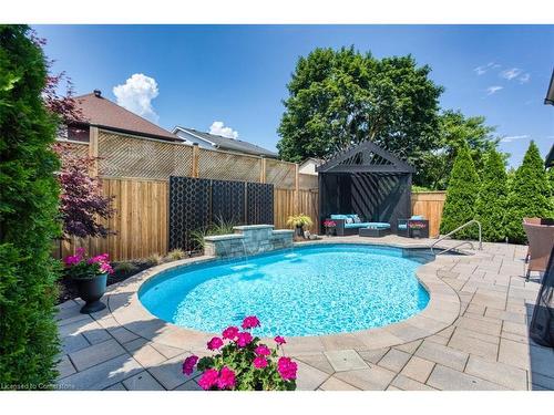 1245 Hammond Street, Burlington, ON - Outdoor With In Ground Pool With Backyard