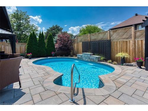 1245 Hammond Street, Burlington, ON - Outdoor With In Ground Pool